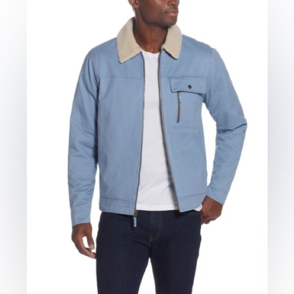 Weatherproof Vintage Men's Sherpa Lining Trucker Jacket - Moonlight L - Picture 2 of 10